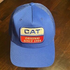 CAT Blue Trucker Snapback Hat